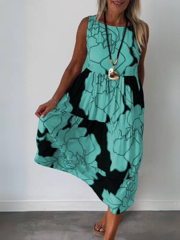 Alexis | Stylish Floral Print Dress - Anbrosia