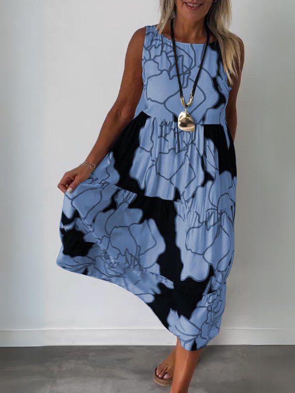 Alexis | Stylish Floral Print Dress - Anbrosia